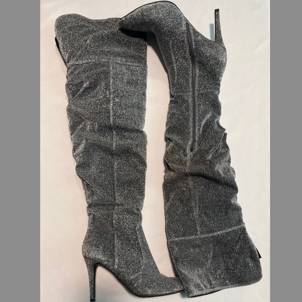HIGH THIGH Glitter boots